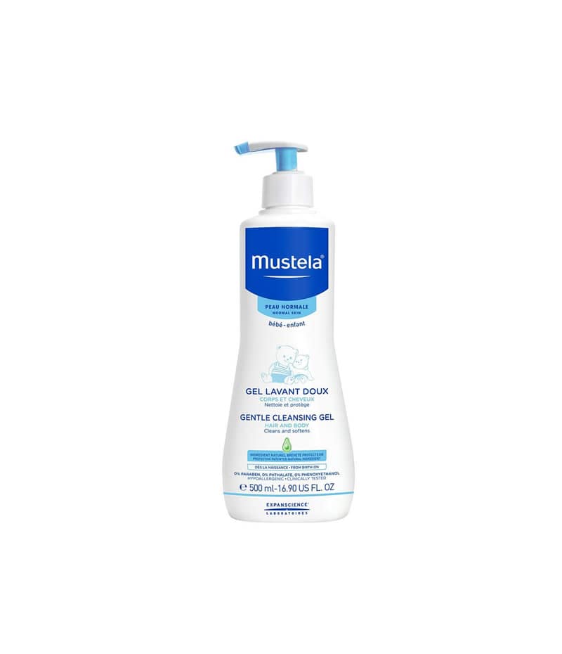 Mustela Baby Gentle Cleansing Gel Baby Hair Body Wash 500ml